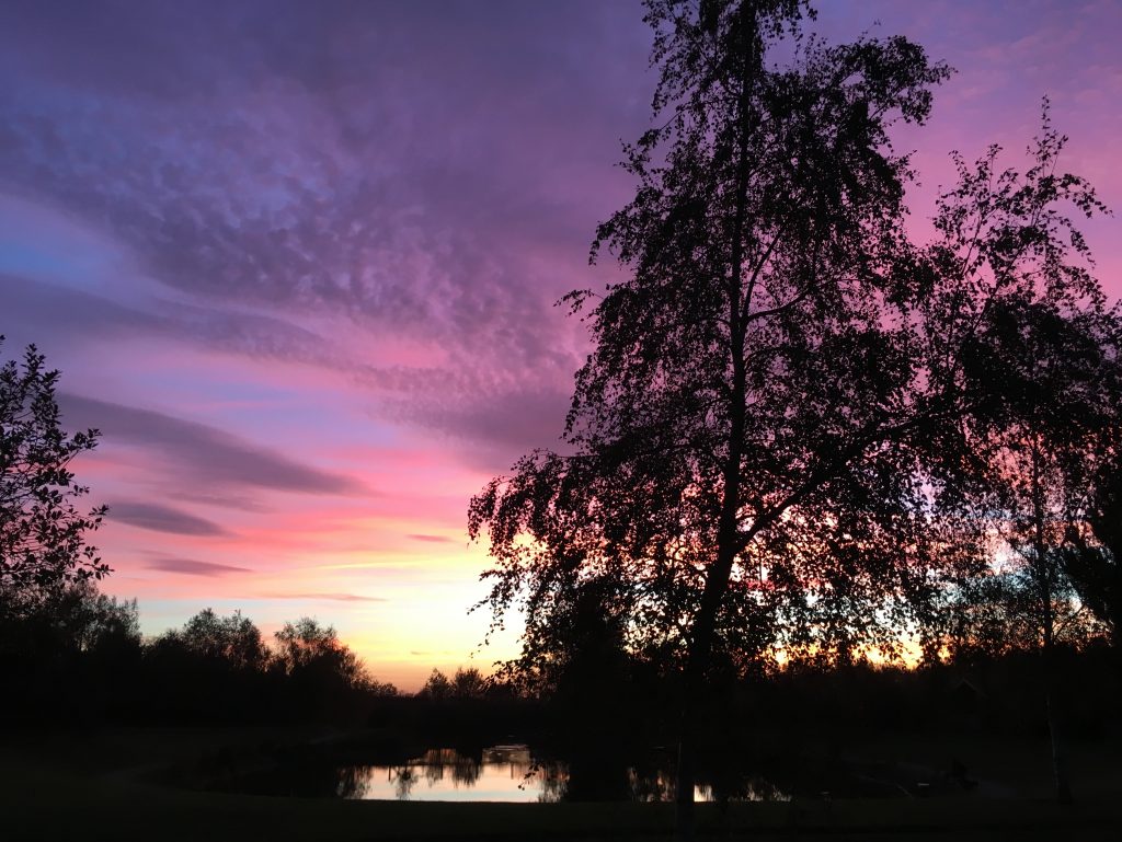 October evening by the lake