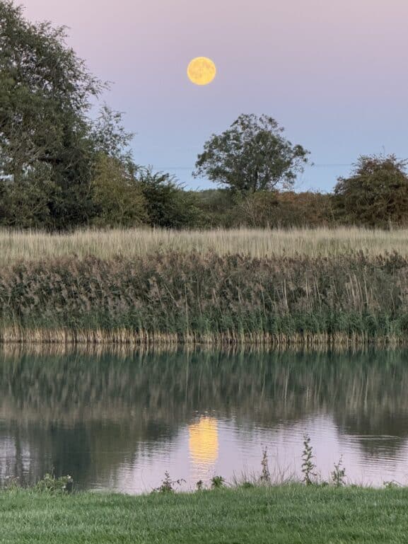 Full Moon over Reservoir